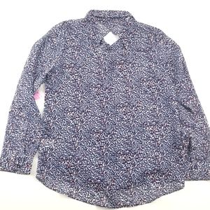 Jessica Simpson Lanay Animal Print Button Down